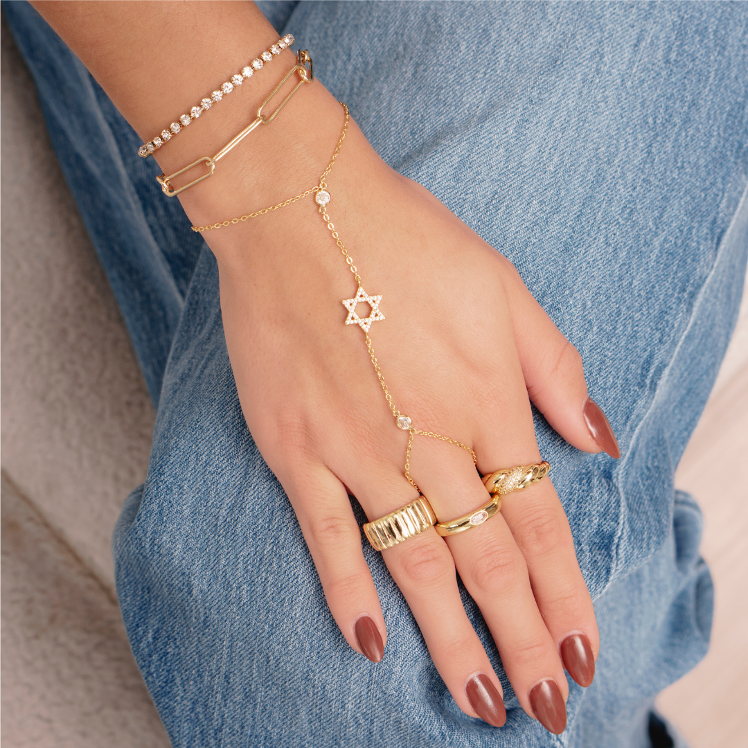 Star of David Hand Chain