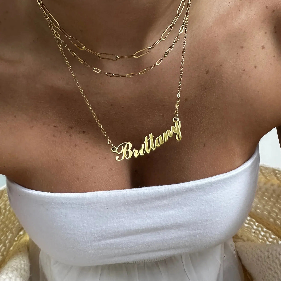 Try it on  Baby Link Up Necklace