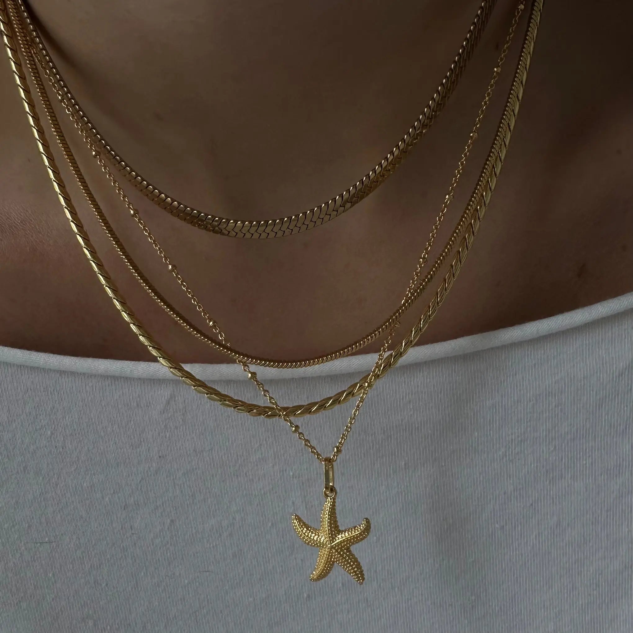 Try it on  Starfish Necklace